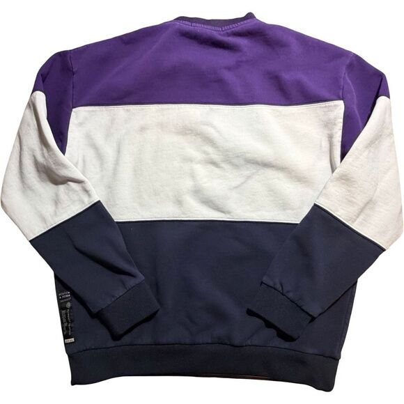 Scotch & Soda Tales From The North Purple Colorblock Sweatshirt L READ - Picture 8 of 8